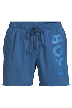 zwemshort Octopus met logo blauw