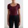 Aim'n sport T-shirt Ribbed Performance donkerrood