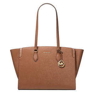 leren shopper Becca cognac