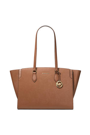 leren shopper Becca cognac