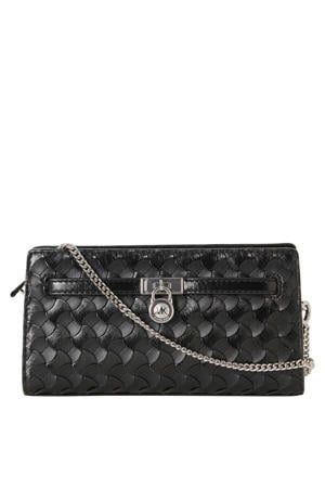 leren crossbody tas Hamilton zwart