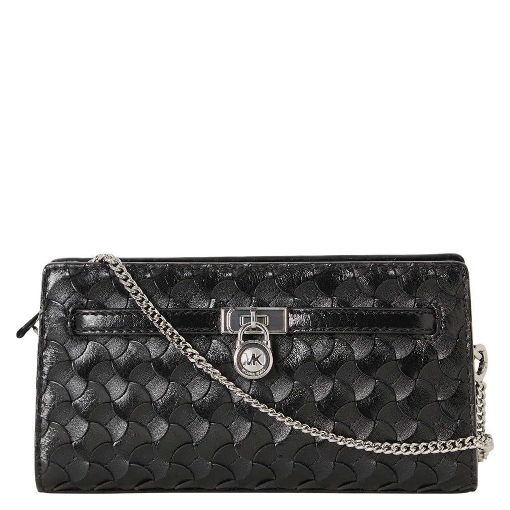 Michael Kors leren crossbody tas Hamilton zwart