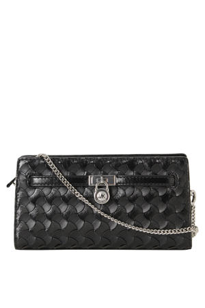 leren crossbody tas Hamilton zwart