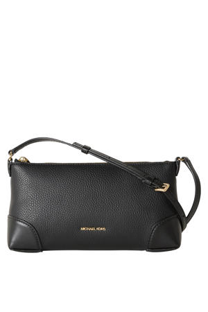 leren crossbody tas Murphy zwart