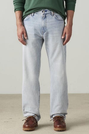 555 straight leg jeans light blue denim