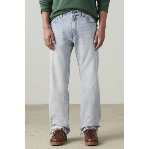 Levi's 555 straight leg jeans light blue denim afbeelding