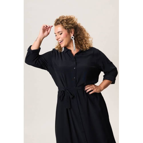 Miss Etam Plus blousejurk zwart afbeelding