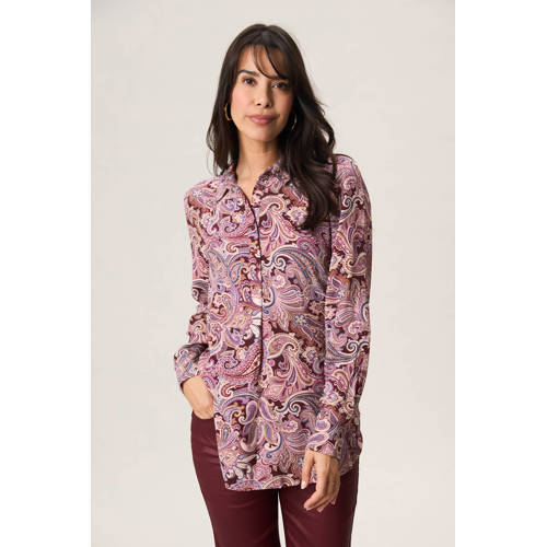 Miss Etam blouse paars afbeelding