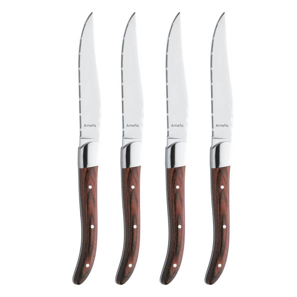 Amefa steakmes Royal Steak (set van 4) - donker hout