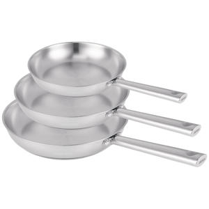  Steelpannenset Cicla 3-delig (Ø 16, 18 & 20 cm) – RVS, PFAS-vrij