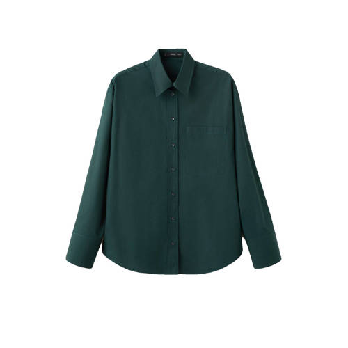 Mango blouse donkergroen afbeelding