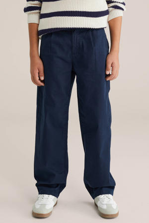 casual broek donkerblauw