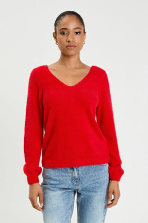 gebreide trui rood