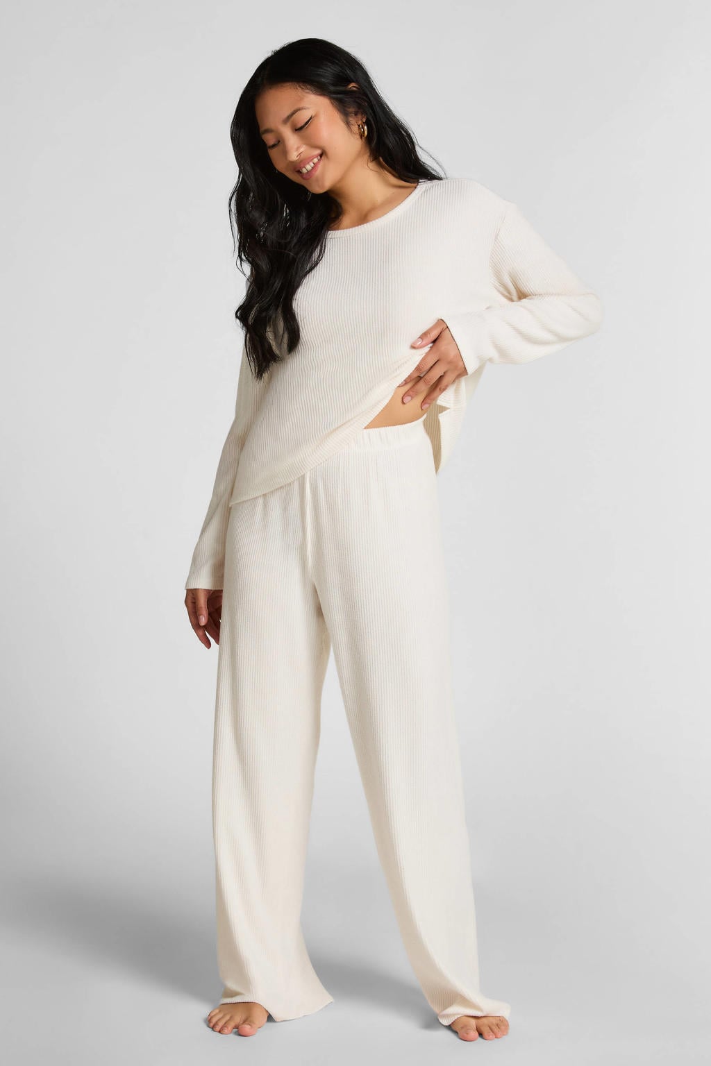 Hunkemöller pyjamabroek gebroken wit