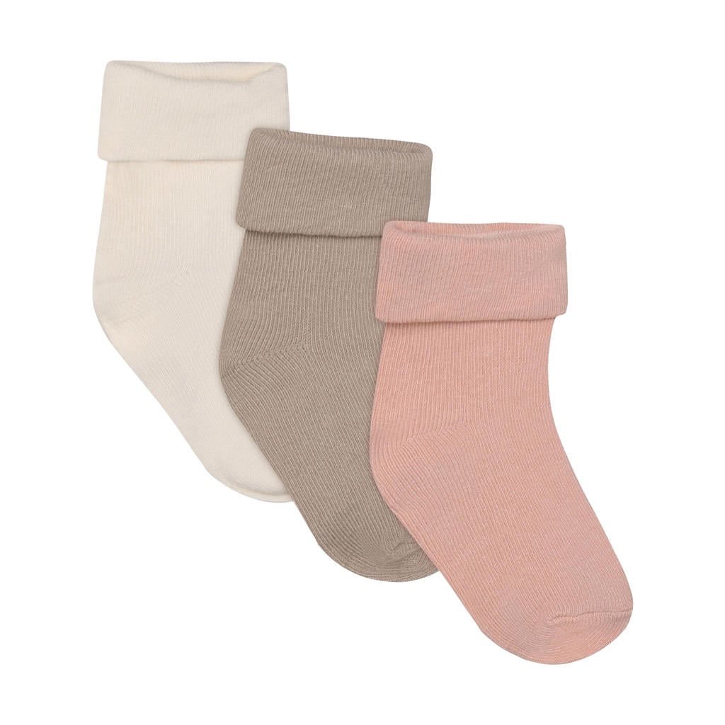 Noppies sokken - lichtroze/beige/ecru (set van 3)