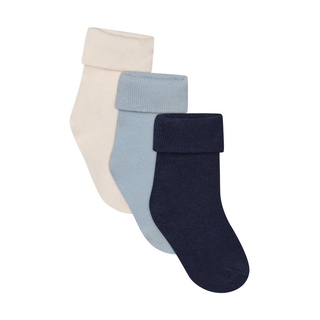 Noppies sokken - donkerblauw/lichtblauw/beige (set van 3)