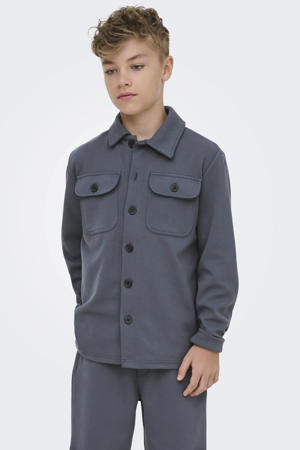 overshirt grijsblauw