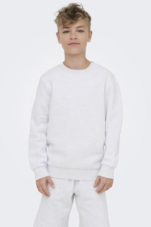sweater super lichtgrijs melange