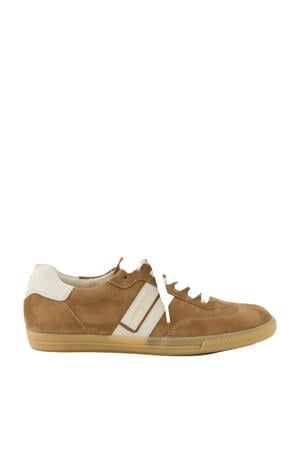 suède sneakers cognac/ecru