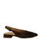 Paul Green suède slingback loafers donkerbruin