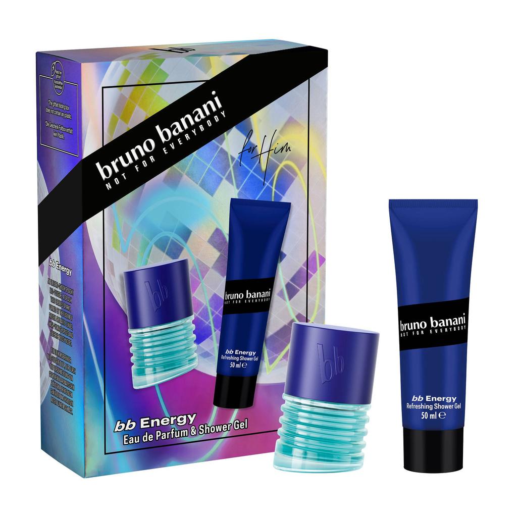 Bruno Banani bb Energy geschenkset - eau de parfum 30 ml + douchegel 50 ml