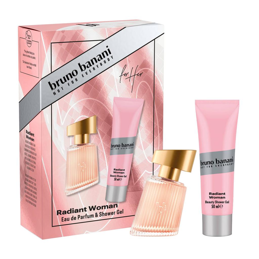 Bruno Banani Radiant Woman geschenkset - eau de parfum 30 ml + douchegel 50 ml