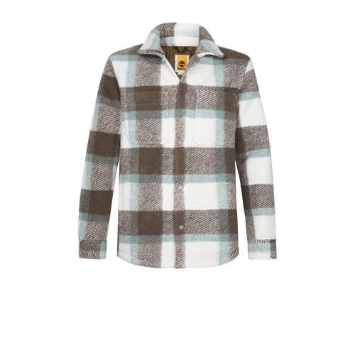 Timberland geruit overshirt bruin afbeelding