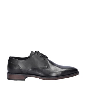 leren veterschoenen zwart