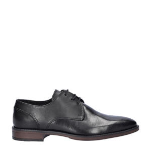 leren veterschoenen zwart