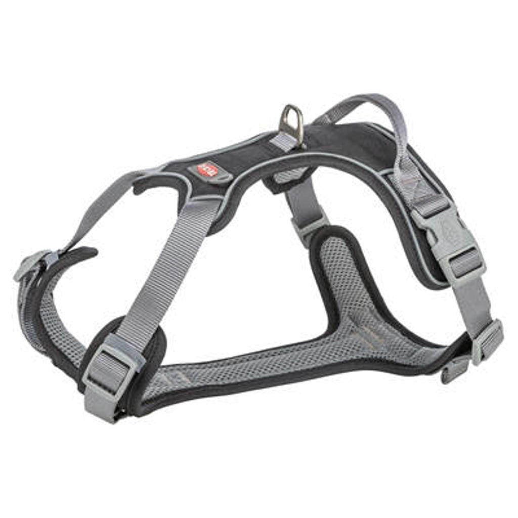 Trixie Hondentuig Premium Active Zwart 74-100X2,5 cm