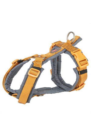 Hondentuig Premium Trekking Curry Geel/Grafiet Grijs 32-38X1,3 cm