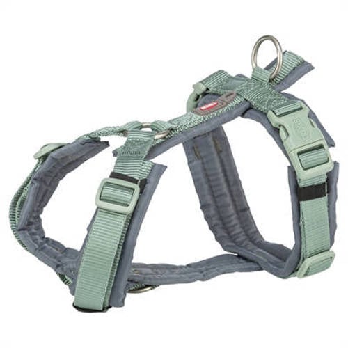 Trixie Hondentuig Premium Trekking Salie Groen/Grafiet Grijs 36-44X1,5 cm afbeelding