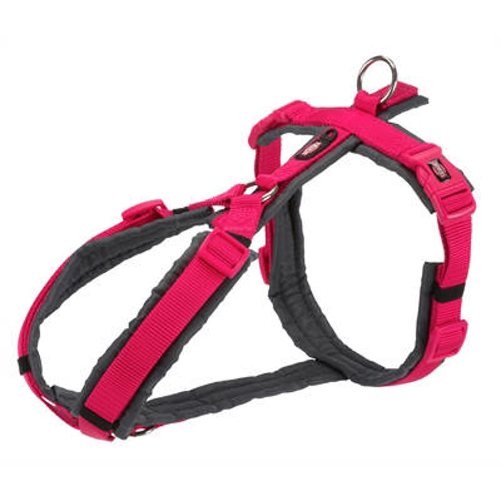Trixie Hondentuig Trekking Fuchia / Grijs 44 - 53 x 2 cm