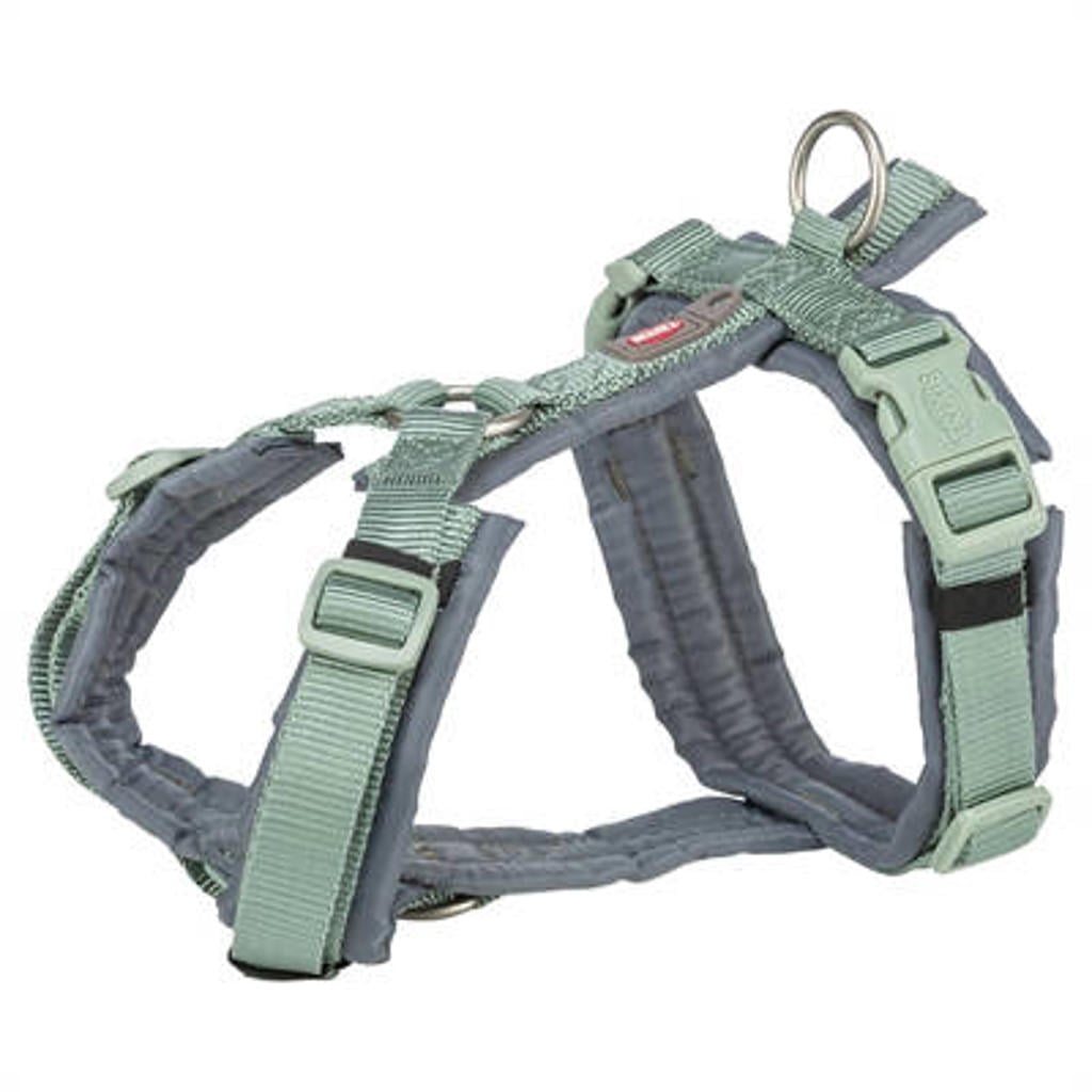 Trixie Hondentuig Premium Trekking Salie Groen/Grafiet Grijs 44-53X2 cm