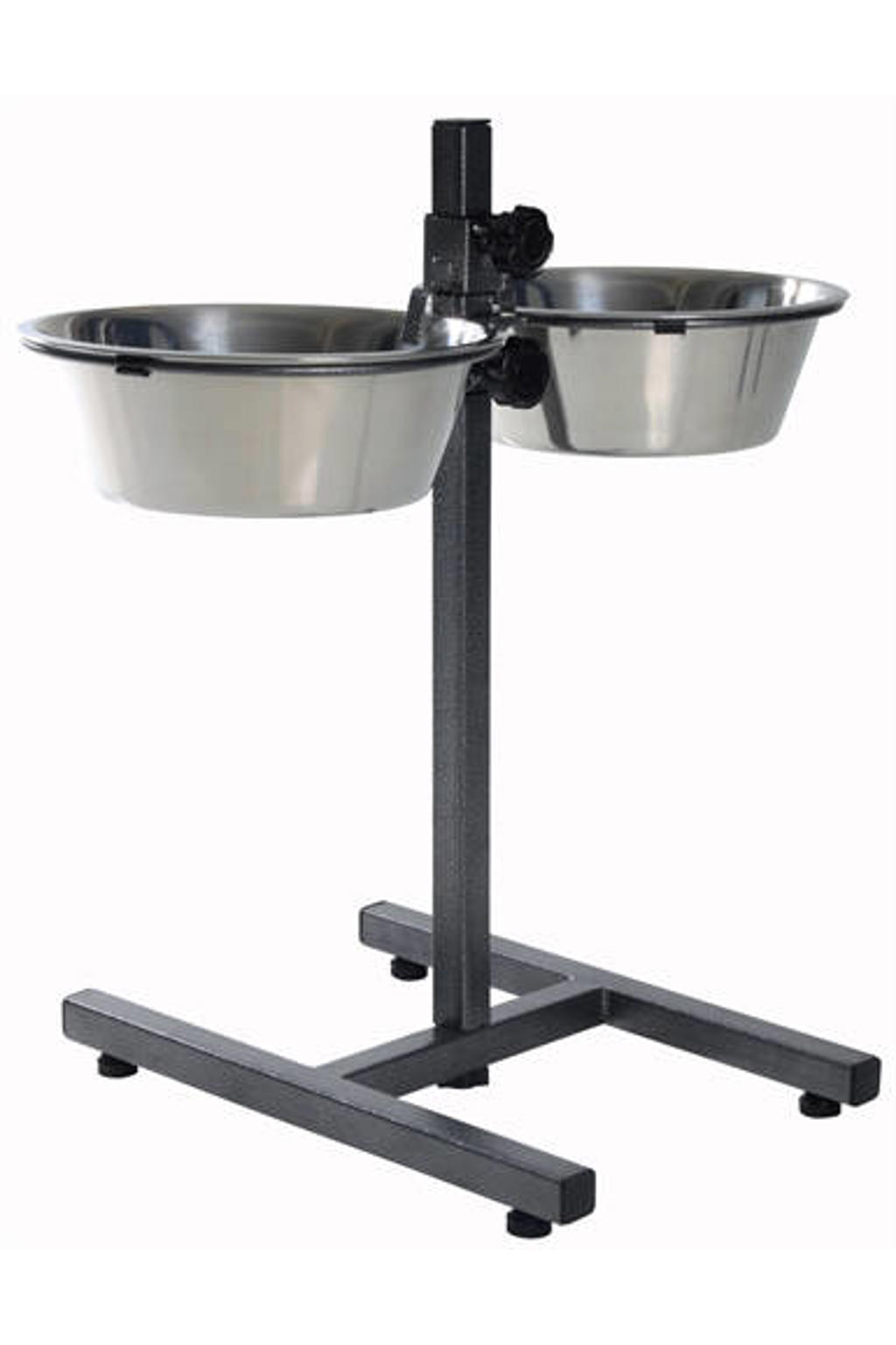 Trixie Voerstandaard 2,8 l 24 cm Hondenstandaard inclusief 2 RVS voer/waterbakken