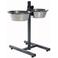 Trixie Voerstandaard 2,8 l 24 cm Hondenstandaard inclusief 2 RVS voer/waterbakken
