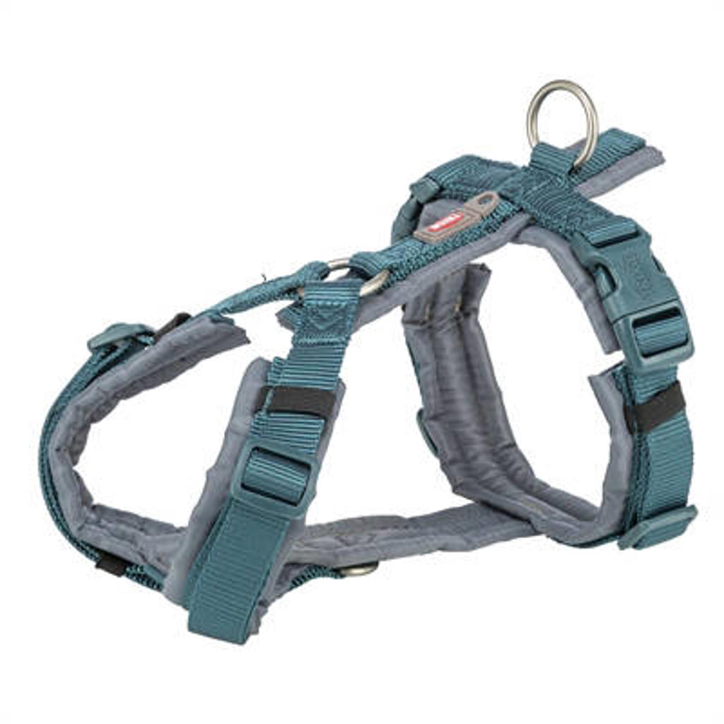 Trixie Hondentuig Premium Trekking Petrol Blauw/Grafiet Grijs 36-44X1,5 cm