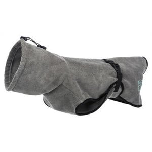 Badjas Hond Stof Badstof Grijs 60 cm