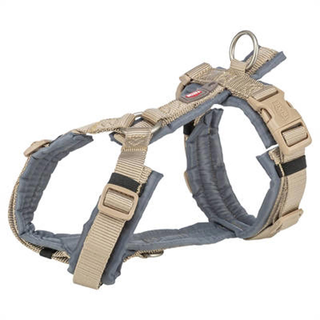 Trixie Hondentuig Premium Trekking Zand Taupe/Grafiet Grijs 44-53X2 cm