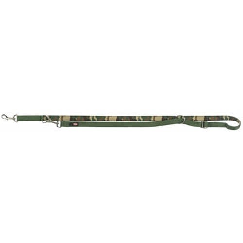 Trixie Premium Hondenriem Neopreen Verstelbaar - Camouflage Groen (200 x 2,5 cm) afbeelding