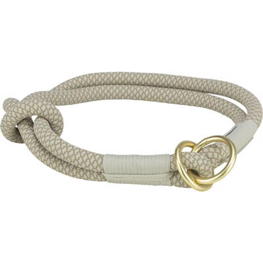 Trixie Halsband Hond Soft Half-Slip - Grijs/Lichtgrijs (50X1 cm)