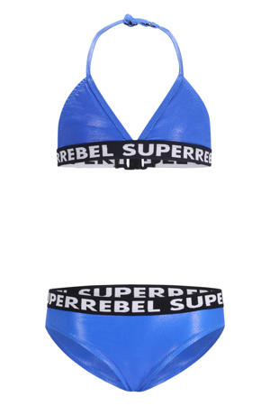 triangel bikini Isla blauw metallic