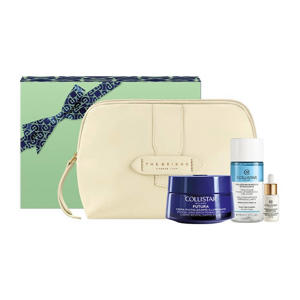 Set - Futura Revitalizing Britghtening Cream 50 ml + Two-Phase Make-Up Removing Solution 35 ml + Protective Drops SPF50 5 ml + Pouch