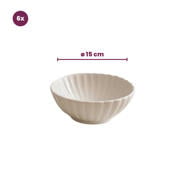 thumbnail: Cookinglife Serviesset Cardida Off White 18-delig / 6 personen - 6 dinerborden, 6 ontbijtborden en 6 kommen