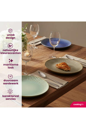 Ontbijtborden / Dessertborden Aqua Maris ø 21 cm - 6 Stuks