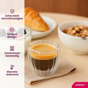 thumbnail: Cookinglife Dubbelwandige Espressoglazen Pumpkin 80 ml - 2 stuks