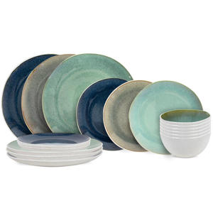 Serviesset Belize 18-delig / 6 personen - 6 dinerborden ø 25 cm, 6 ontbijtborden ø 21 cm, 6 soepkommen ø 15 cm