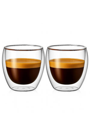 Dubbelwandige Espressoglazen 100 ml - 2 stuks