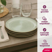 thumbnail: Cookinglife Ontbijtborden / Dessertborden Sabi Groen ø 21 cm - 6 Stuks