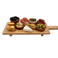 Cookinglife Serveerplank / Tapasplank op pootjes - L - Bamboe - 58 x 19 cm
